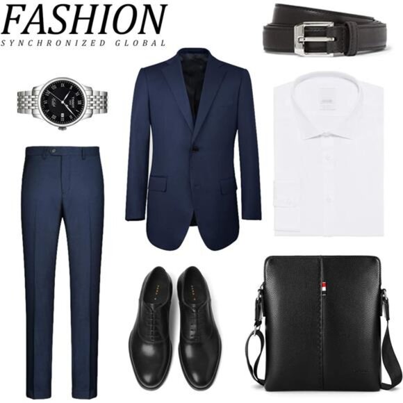 Mens Leather Shoulder Bag Crossbody Messenger Bag iPad Work School Travel Purse - Picture 6 of 7